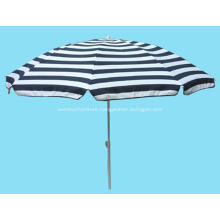 Stripe Fabric Beach Tilt Straight Flap Umbrella